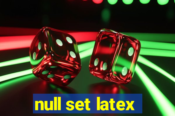 null set latex